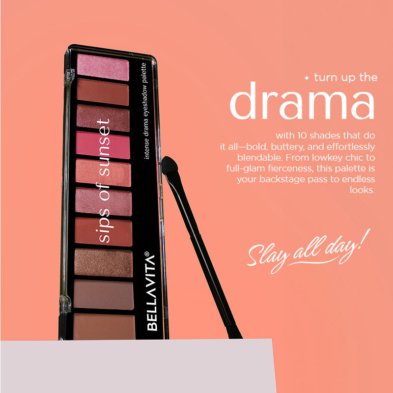 Intense Drama - 10-in-1 Eyeshadow Palette - 10g 10g