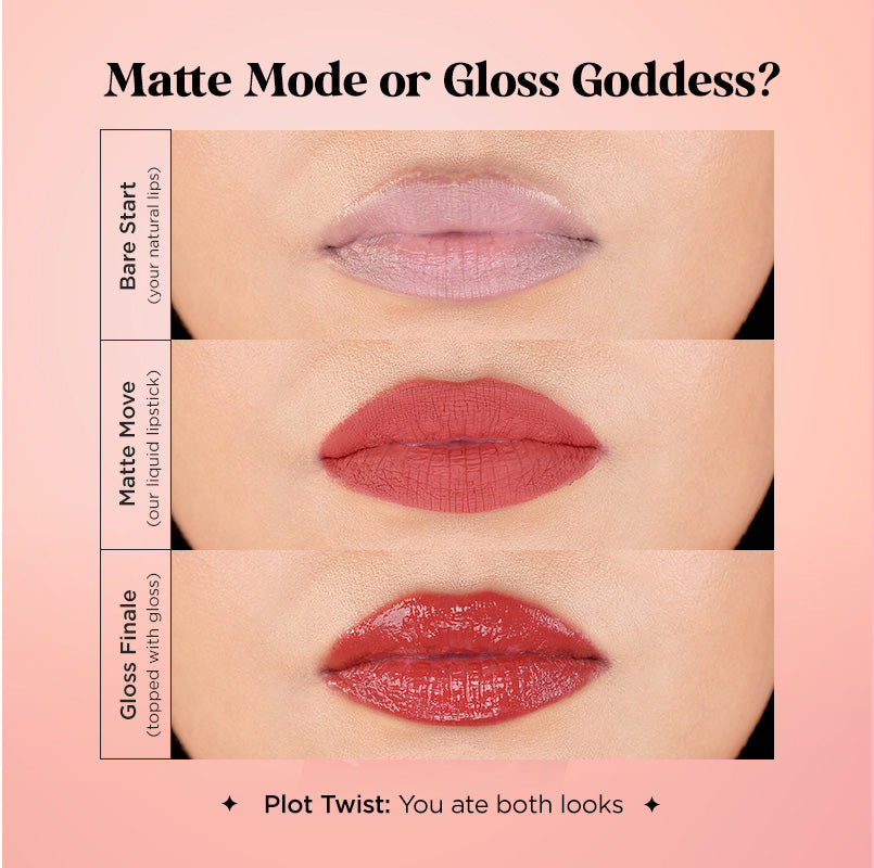 Two Good! 2 in 1 Liquid Lipstick & Lip Gloss Duo 1 L