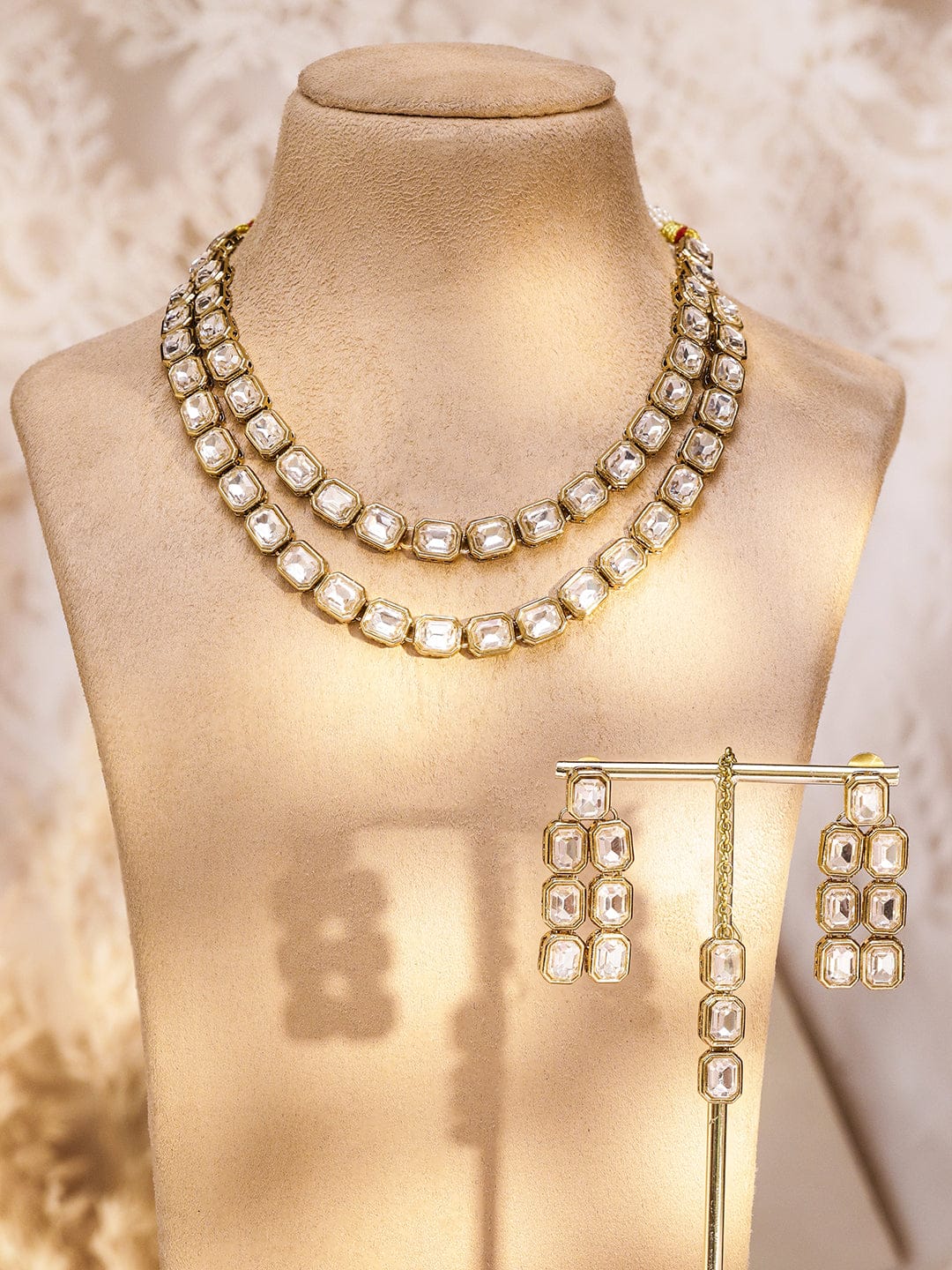 Dreams Draped in Kundan Necklace Set フリーサイズ