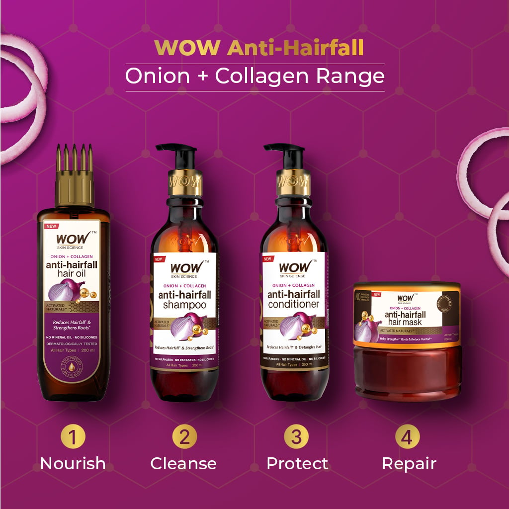 Onion & Collagen Hair Mask Anti-Hair Fall & Strengthening 200ml