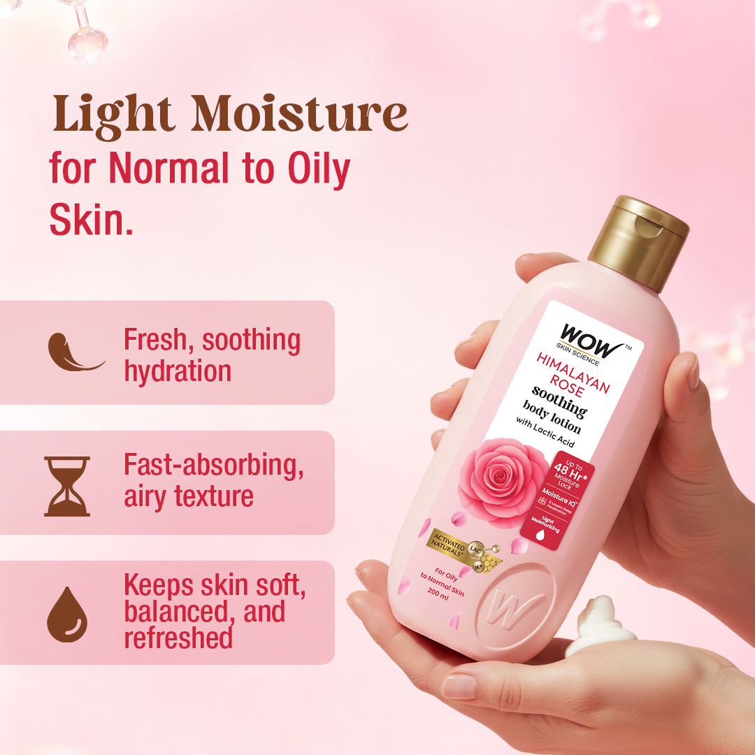 Himalayan Rose Body Lotion Soothing Hydration & Gentle Exfoliation 200 ML