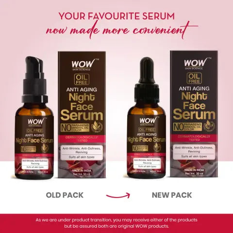 Wow Skin Science Anti Aging Night Face Serum 50 Ml 50ml