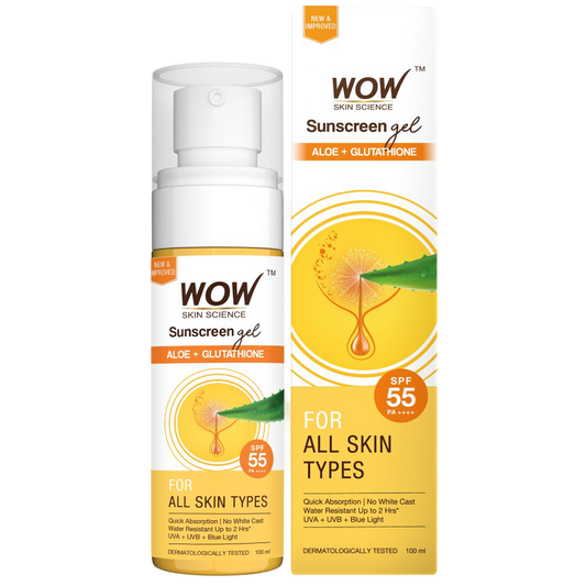 SPF 55 PA++++ Sunscreen Gel Broad-Spectrum & Hydration Protection 100 ML