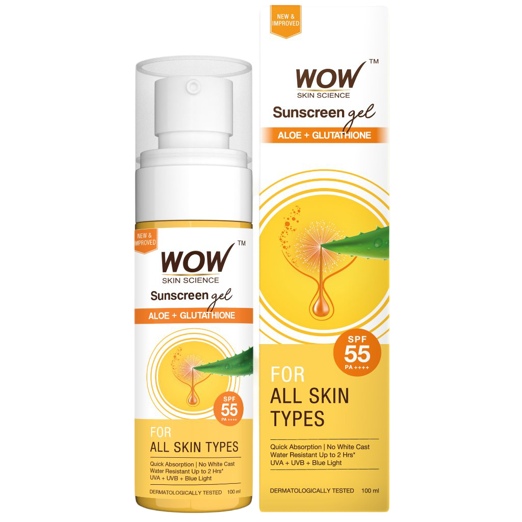 SPF 55 PA++++ Sunscreen Gel Broad-Spectrum & Hydration Protection 100 ML