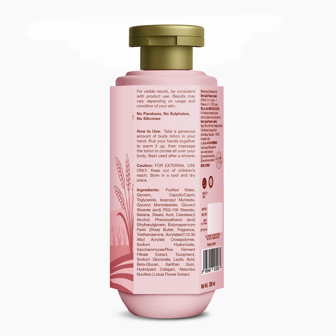 Fermented Rice Milk Body Lotion Nourishes and Revitalizes Skin 200ml