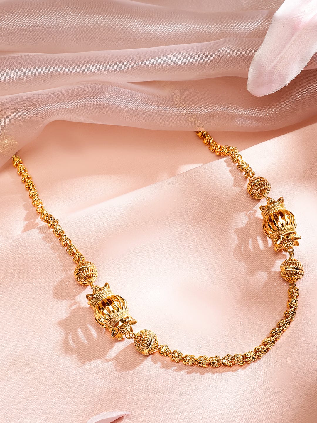 Elegant Gold Plated Necklace フリーサイズ