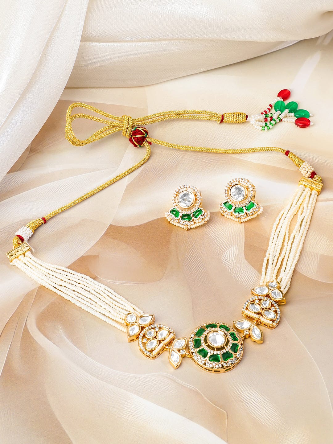 Emerald Edit Kundan Choker Set Design 1