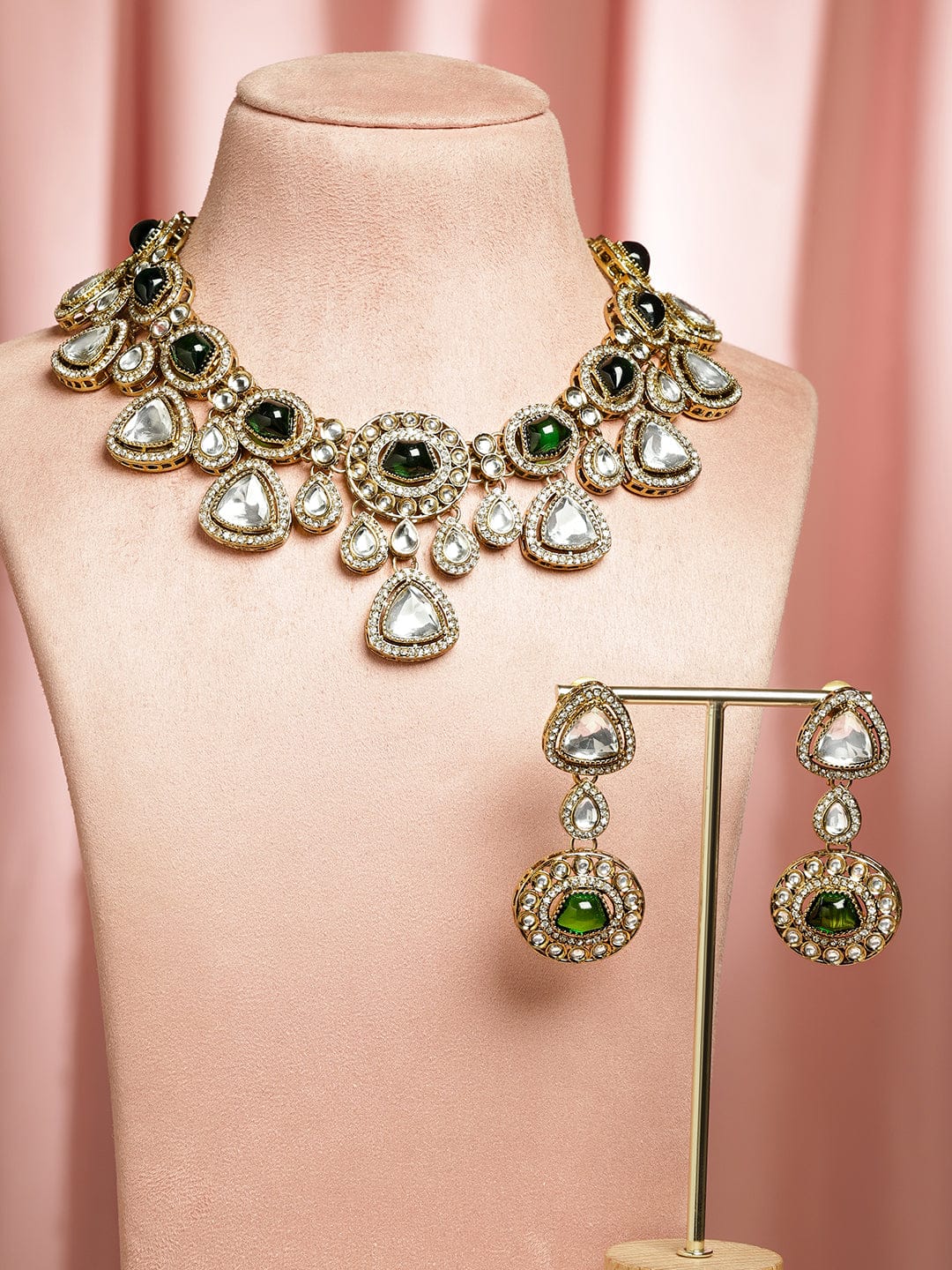 Emerald Radiance Necklace Set フリーサイズ