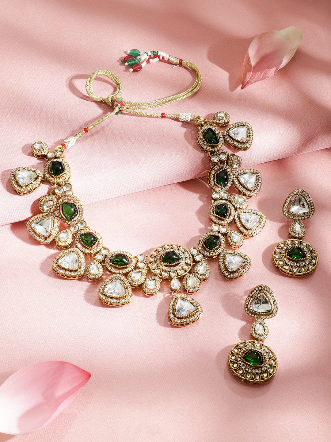 Emerald Radiance Necklace Set フリーサイズ