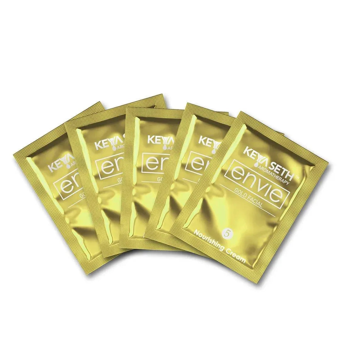 Envie Gold Facial Kit- White & Bright, Instant Radiance Shine & Youthful Glow for Women All Skin Types 23g x 3