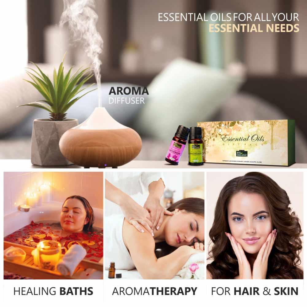 Essential Oils Gift Pack - Pack of 6 (10ml each) 10ml