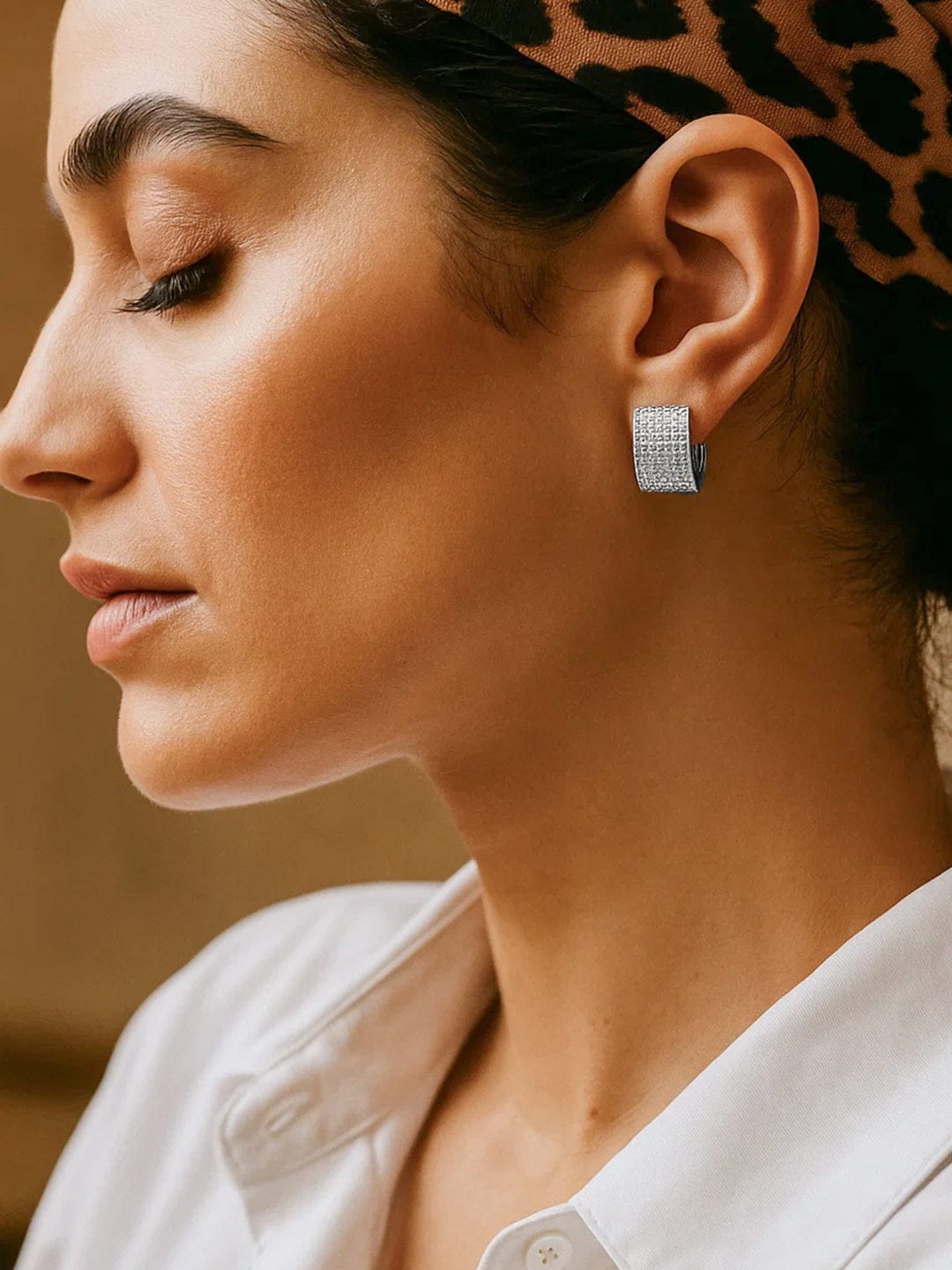 【Rubans】 Eternal Whisper American Diamond Zirconia Hoops｜エターナル ウィスパー アメリカンダイヤモンド ジルコニア フープイヤリング