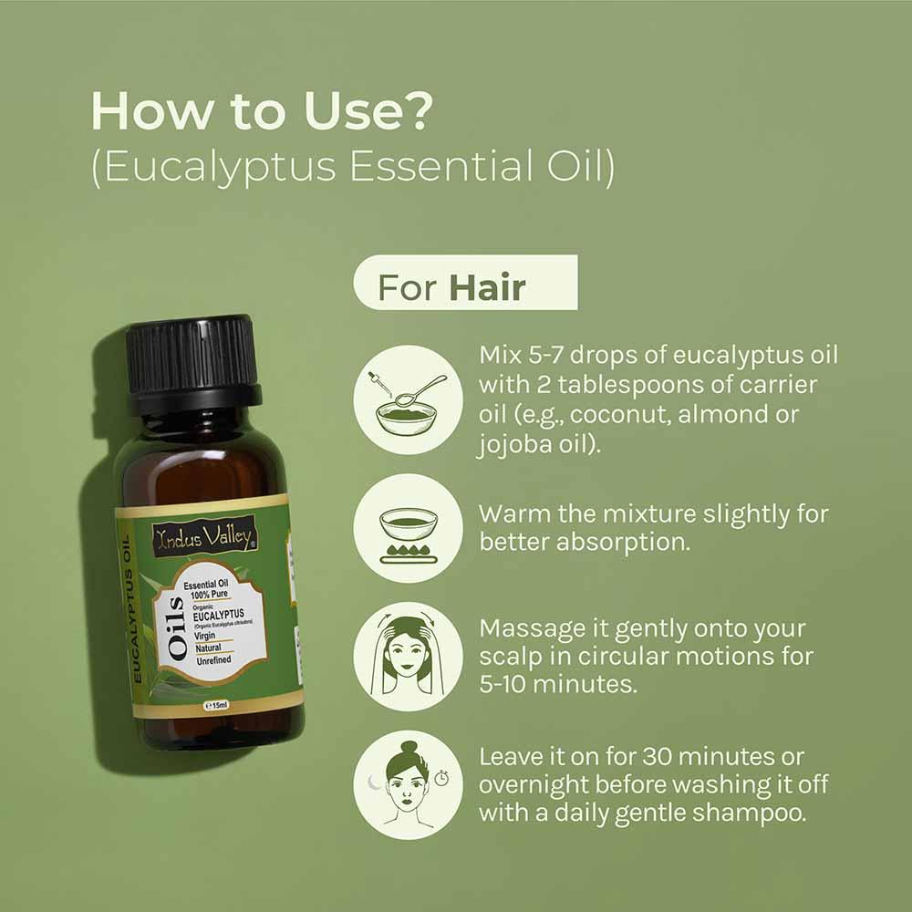 Pure & Organic Eucalyptus Essential Oil - 15ml 15ml