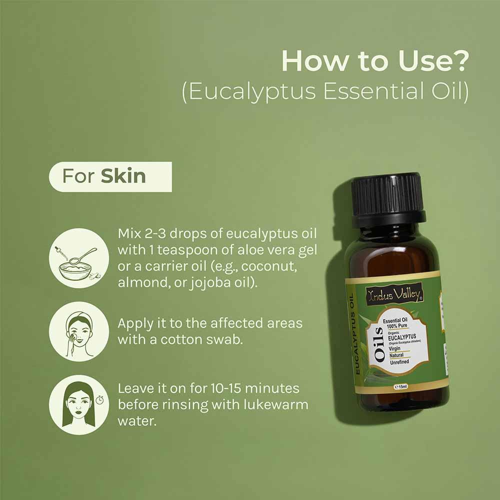 Pure & Organic Eucalyptus Essential Oil - 15ml 15ml