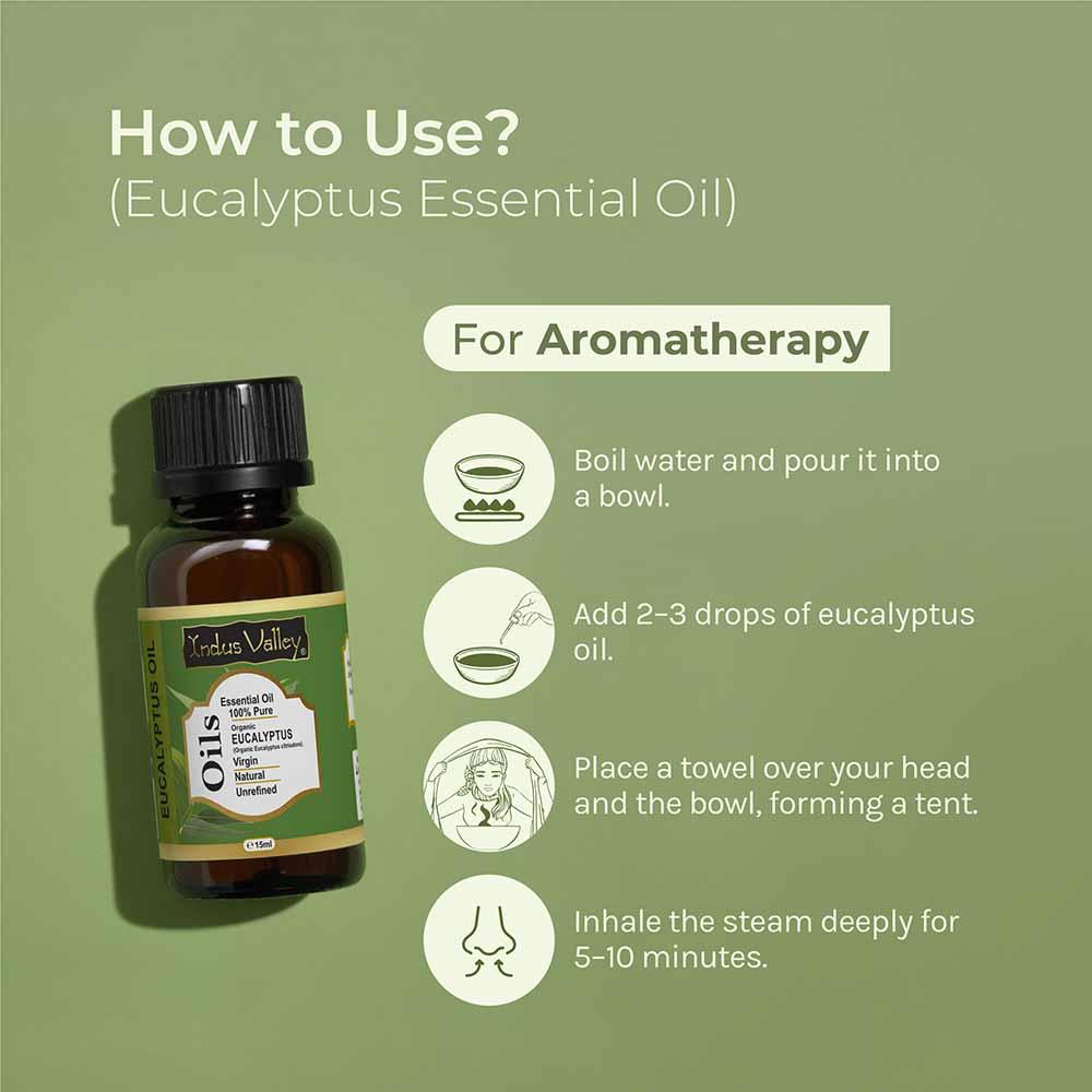 Pure & Organic Eucalyptus Essential Oil - 15ml 15ml