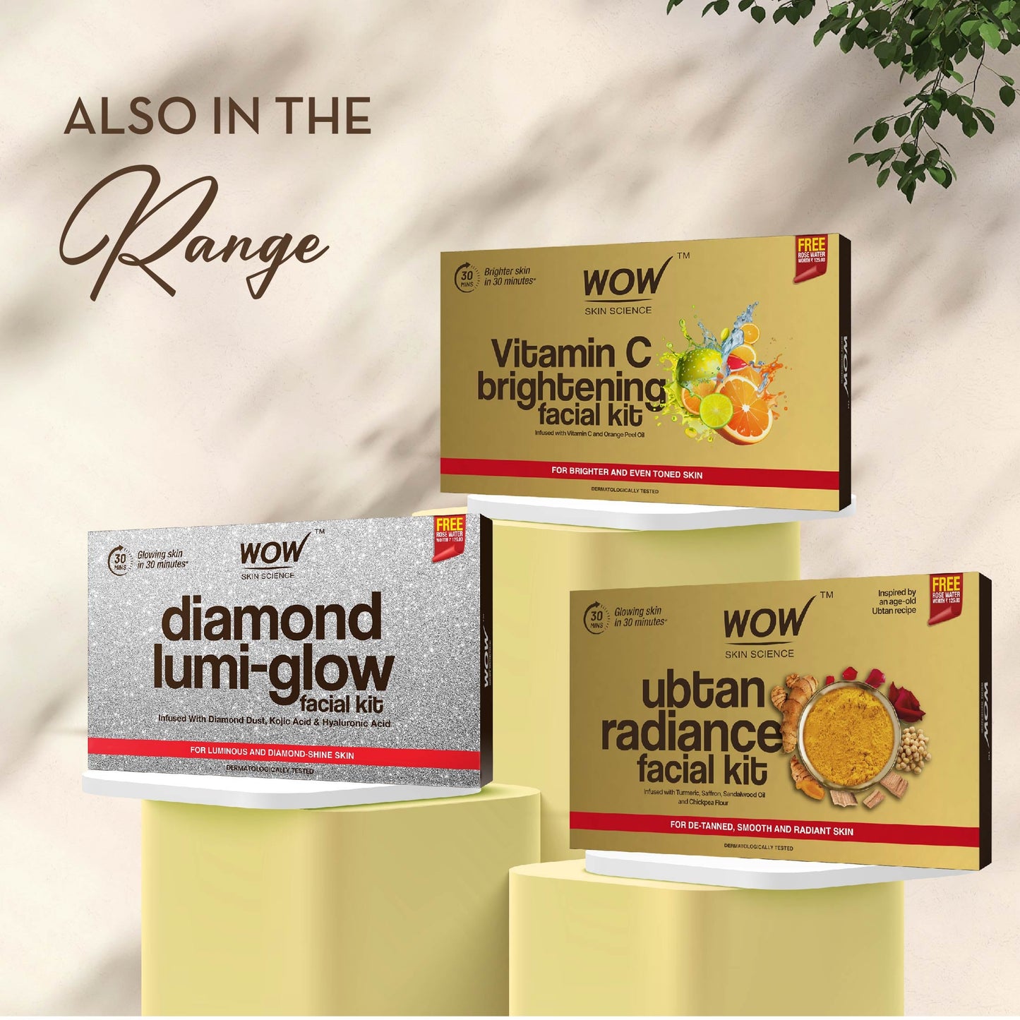6-Step Gold Facial Kit Brightens and Tightens Skin 85ml