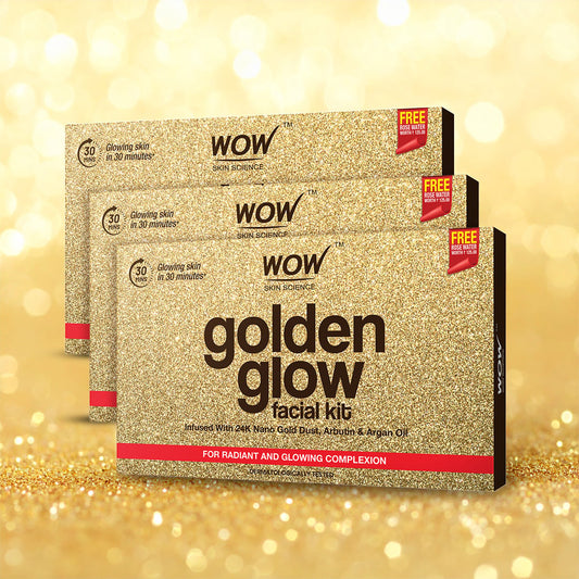 6-Step Gold Facial Kit Brightens and Tightens Skin 85ml