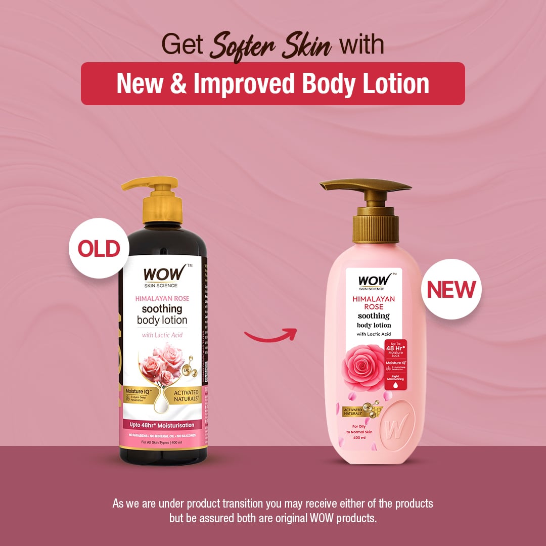 Himalayan Rose & Lactic Acid Hydrating Body Lotion Calms & Moisturizes 400ml