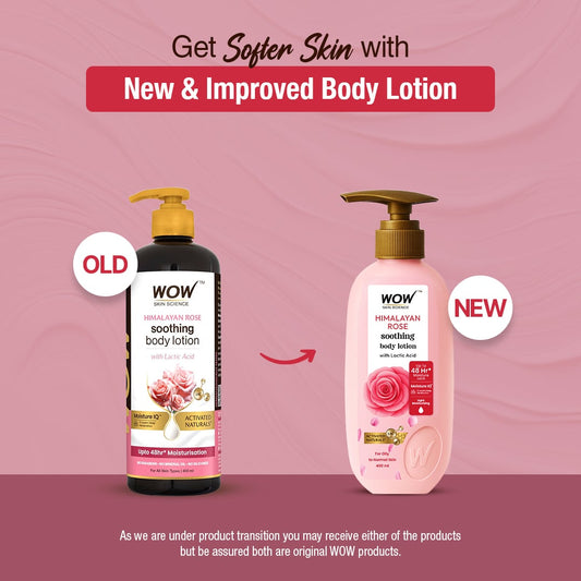Himalayan Rose & Lactic Acid Hydrating Body Lotion Calms & Moisturizes 400ml
