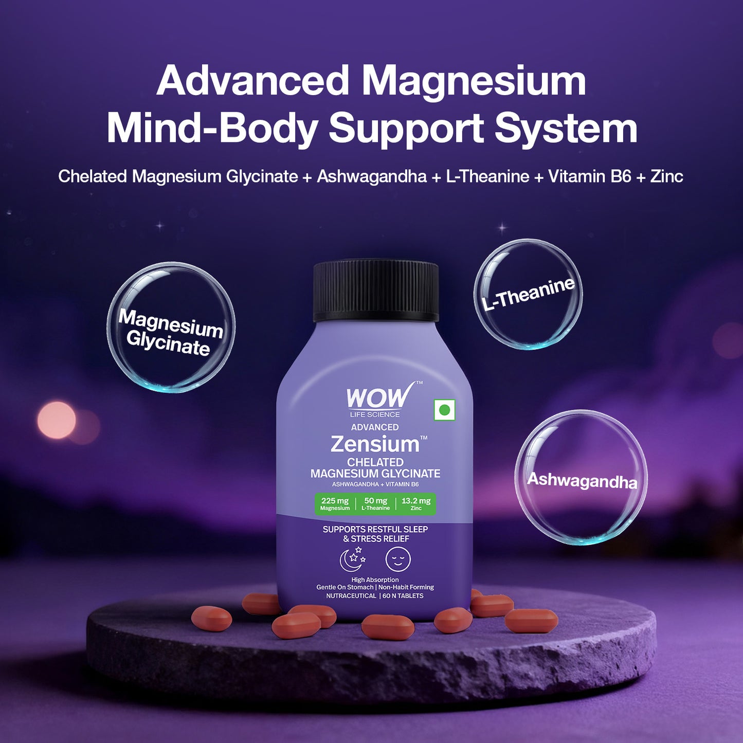 Chelated Magnesium Glycinate Complex Duo Strength & Relaxation Support