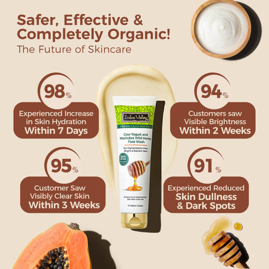 【Indus Valley】 Cow Yogurt Organic Honey Face Wash｜カウヨーグルト オーガニック ハニー フェイスウォッシュ｜150ml