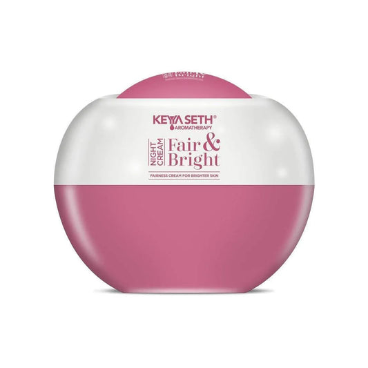 Fair & Bright Night Cream, Skin Brightening, Whitening, with Vitamin C, B3 & B6 Moisturizer with Lavender & Geranium Essential Oil 18g