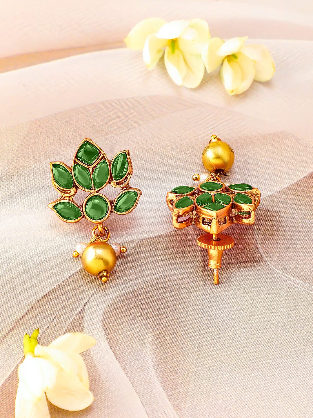 Fashion Statement Green Pendant Set フリーサイズ