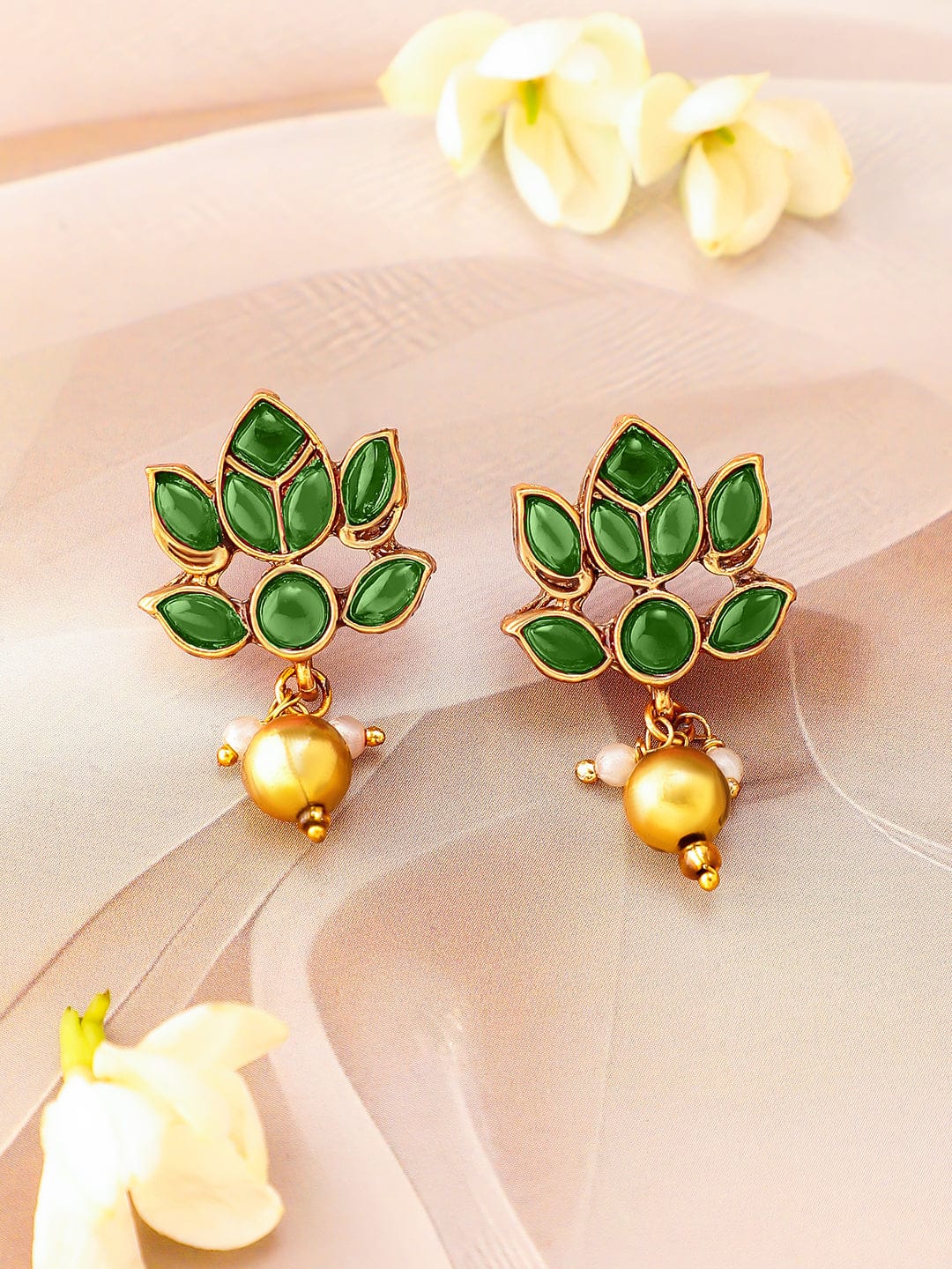 Fashion Statement Green Pendant Set フリーサイズ