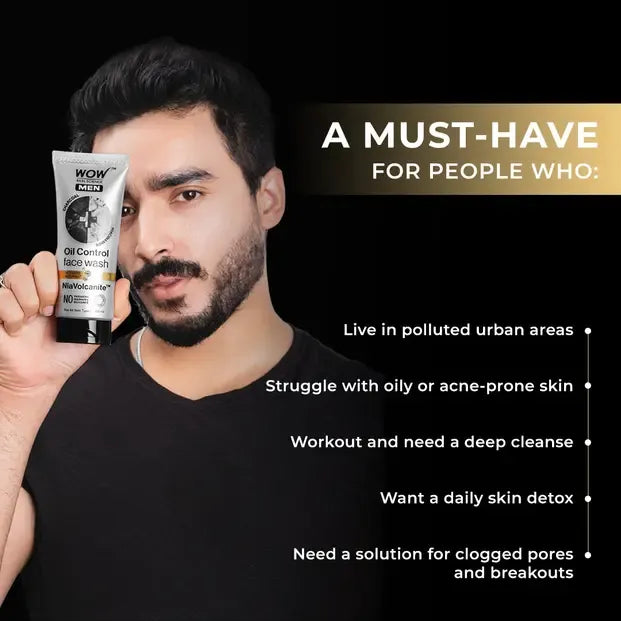 Charcoal & Niacinamide Oil-Control Face Wash Shine-Free Complexion 150ml