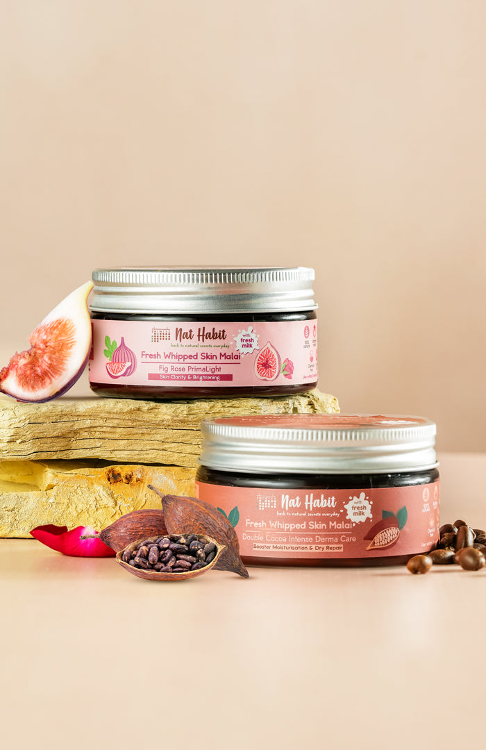 Fig Rose & Double Cocoa Body Malai Combo Combo Pack of 2