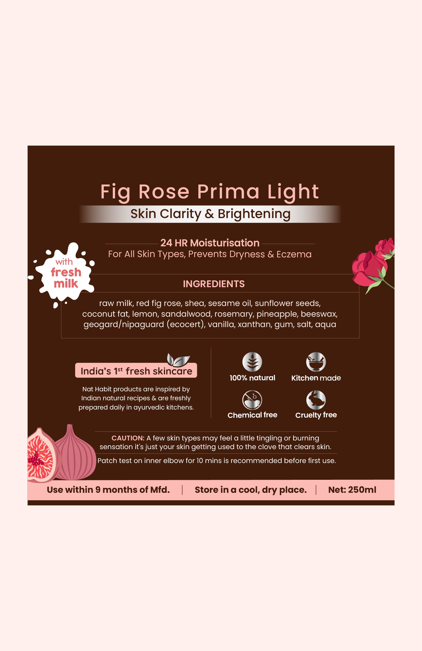 Fig Rose PrimaLight Fresh Malai Lotion 250ml x 2個セット