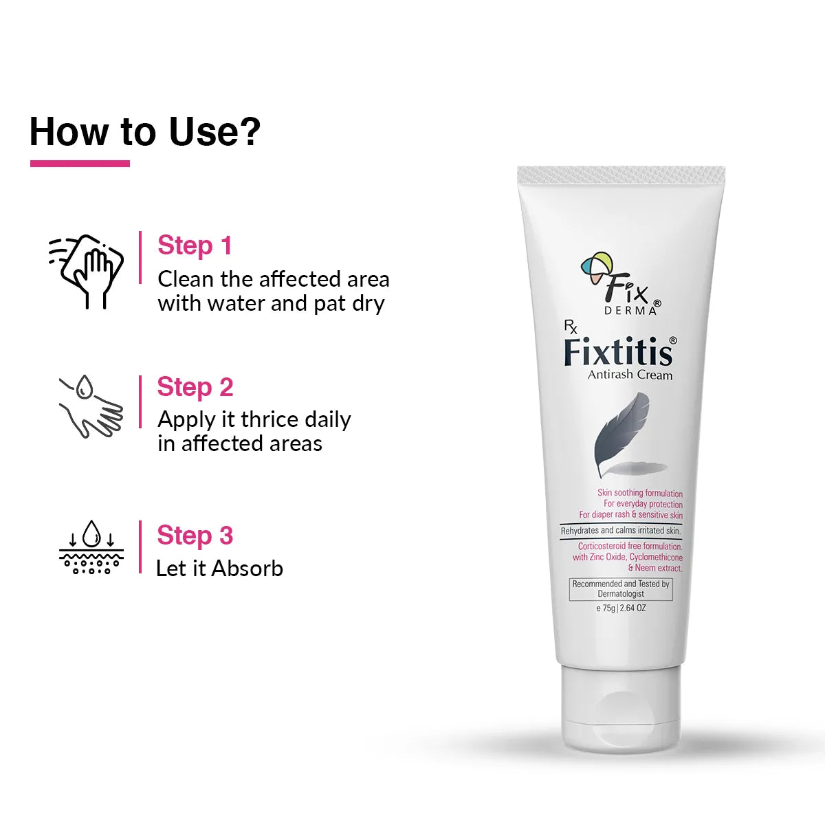 Fixtitis Anti Rash Cream