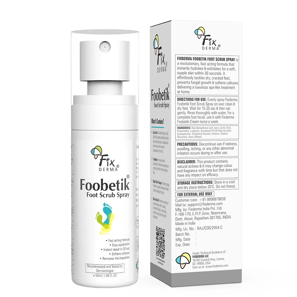 Foobetik Foot Scrub Spray and  Foot Cream