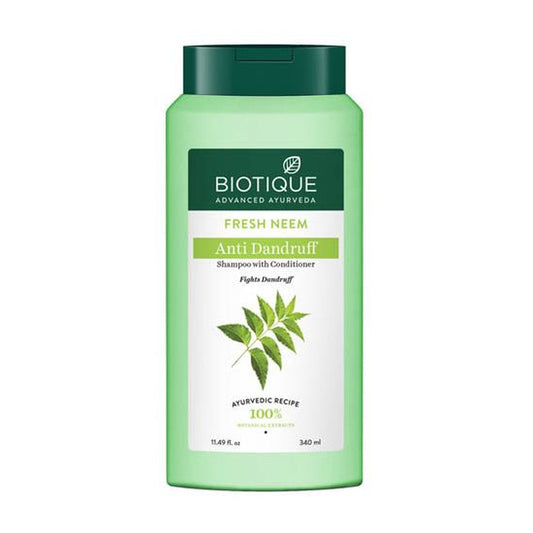 【Biotique】 FRESH NEEM Scalp Care Shampoo & Conditioner｜FRESH ニーム フケ対策 シャンプー コンディショナー｜340ML