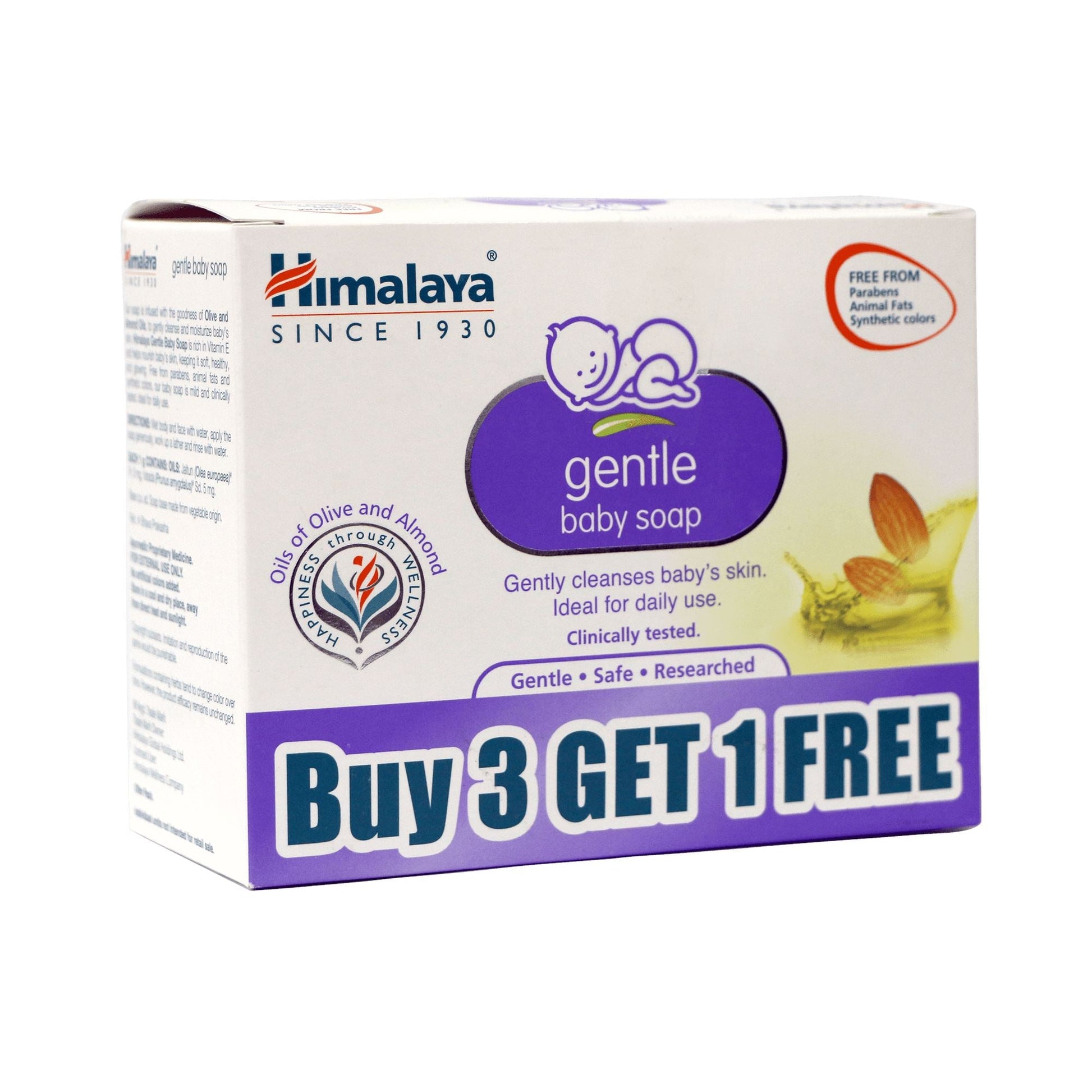 Himalaya Gentle Baby Soap Buy 3 Get 1 Free (75g)