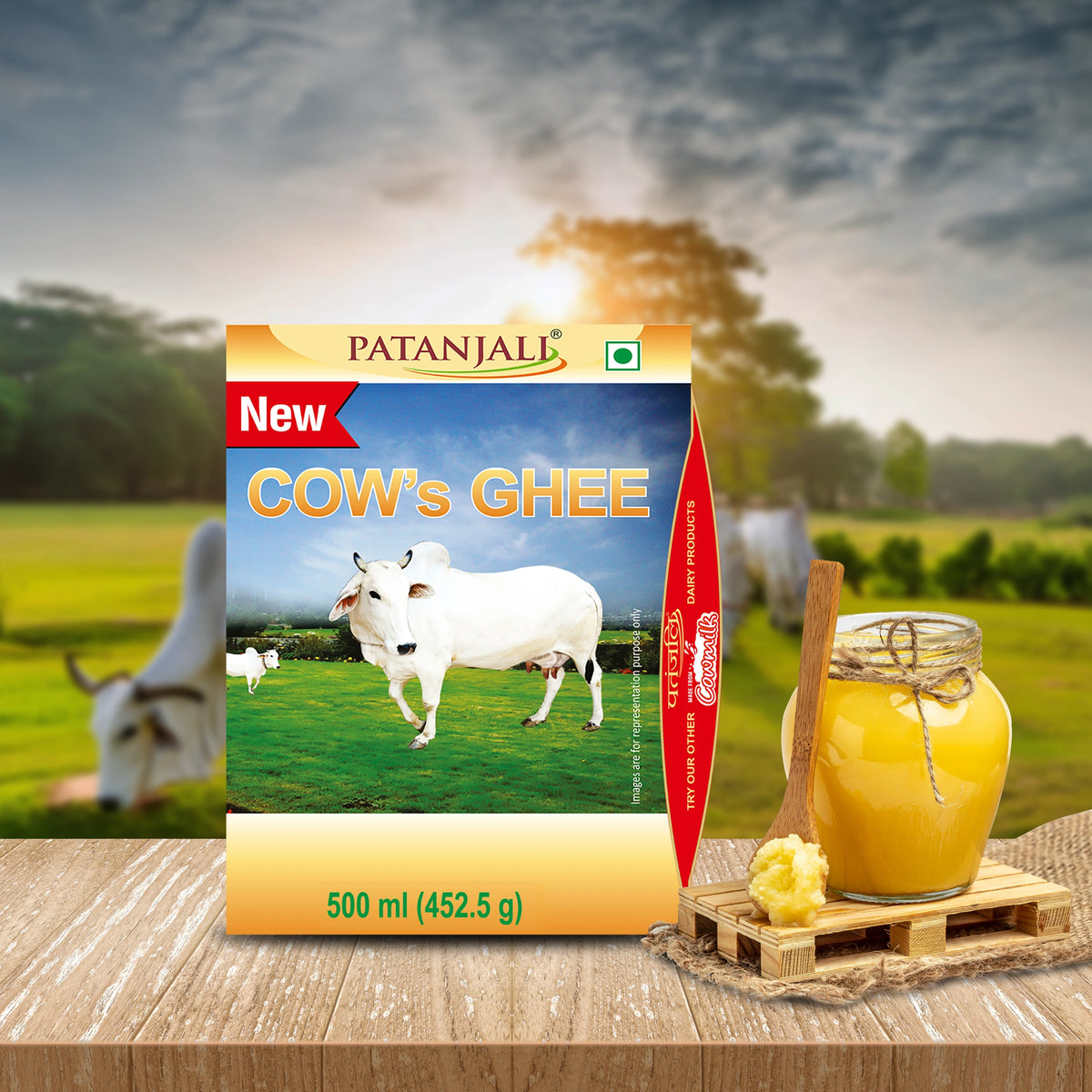 【Patanjali】 Cow's Ghee｜牛ギー｜500ml