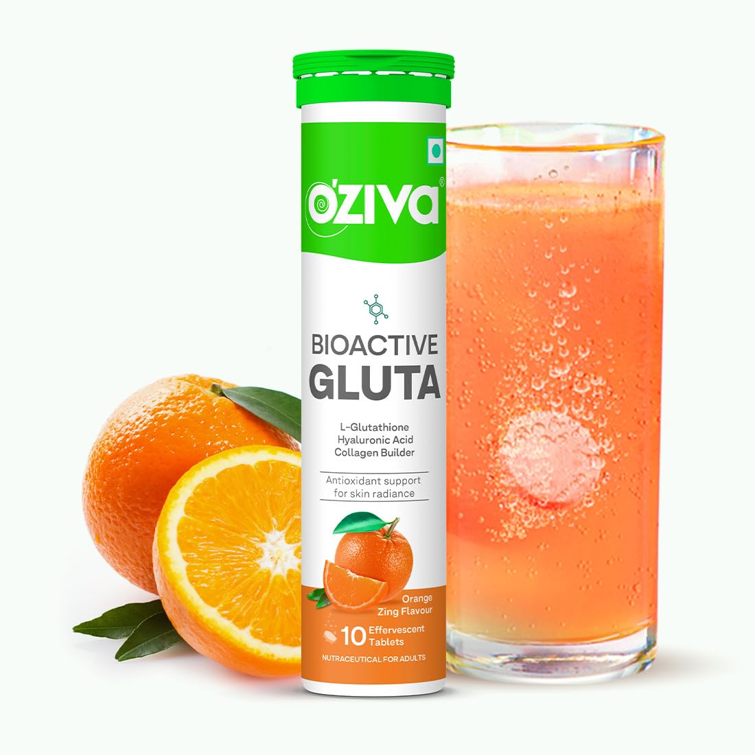 Gluta Fizzy Orange Zing 10 Tablets 10 Tablets
