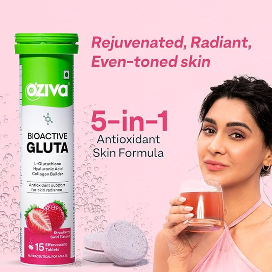 Gluta Fizzy Strawberry 10 Tablets 10 Tablets