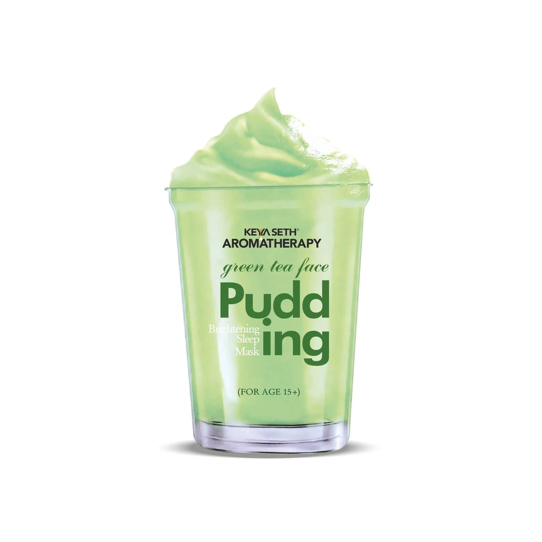 Green Tea Face Pudding Brightening Sleeping Mask for Soft Smooth Glowing & Healthy Skin Enriched with Hyaluronic Acid, Rosemary, & Chamomile Extract 100g