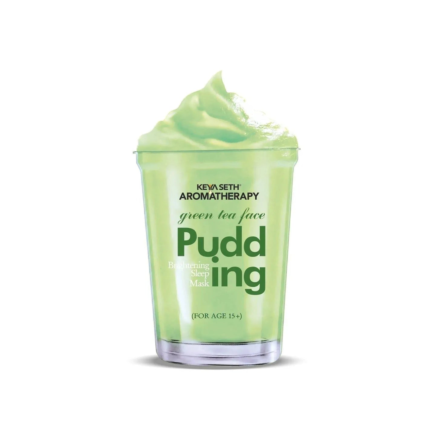 Green Tea Face Pudding Brightening Sleeping Mask for Soft Smooth Glowing & Healthy Skin Enriched with Hyaluronic Acid, Rosemary, & Chamomile Extract 100g