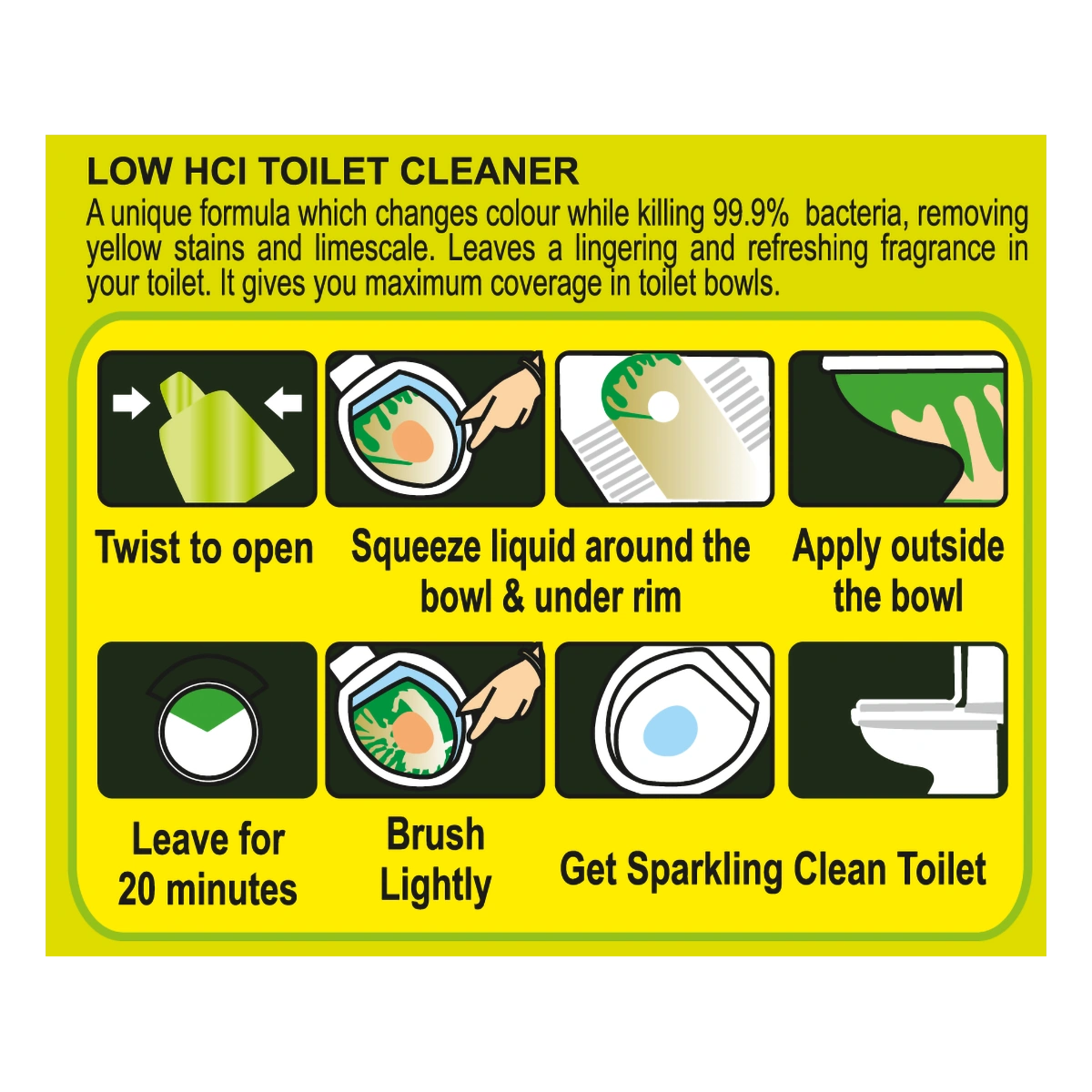 Patanjali Green Flush Toilet Cleaner (Low Hcl)