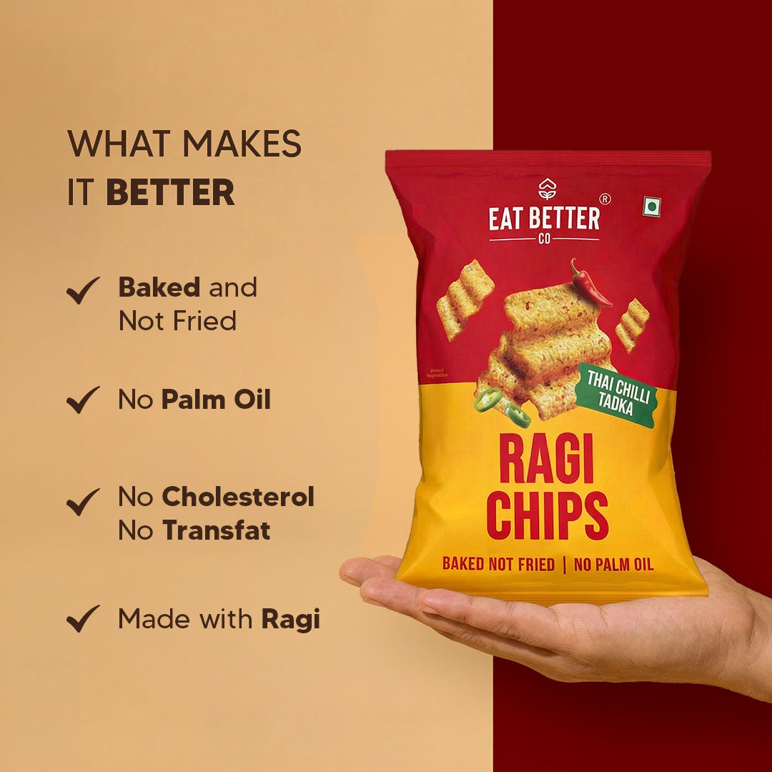 Ragi Chips Thai Chilli Tadka 220g