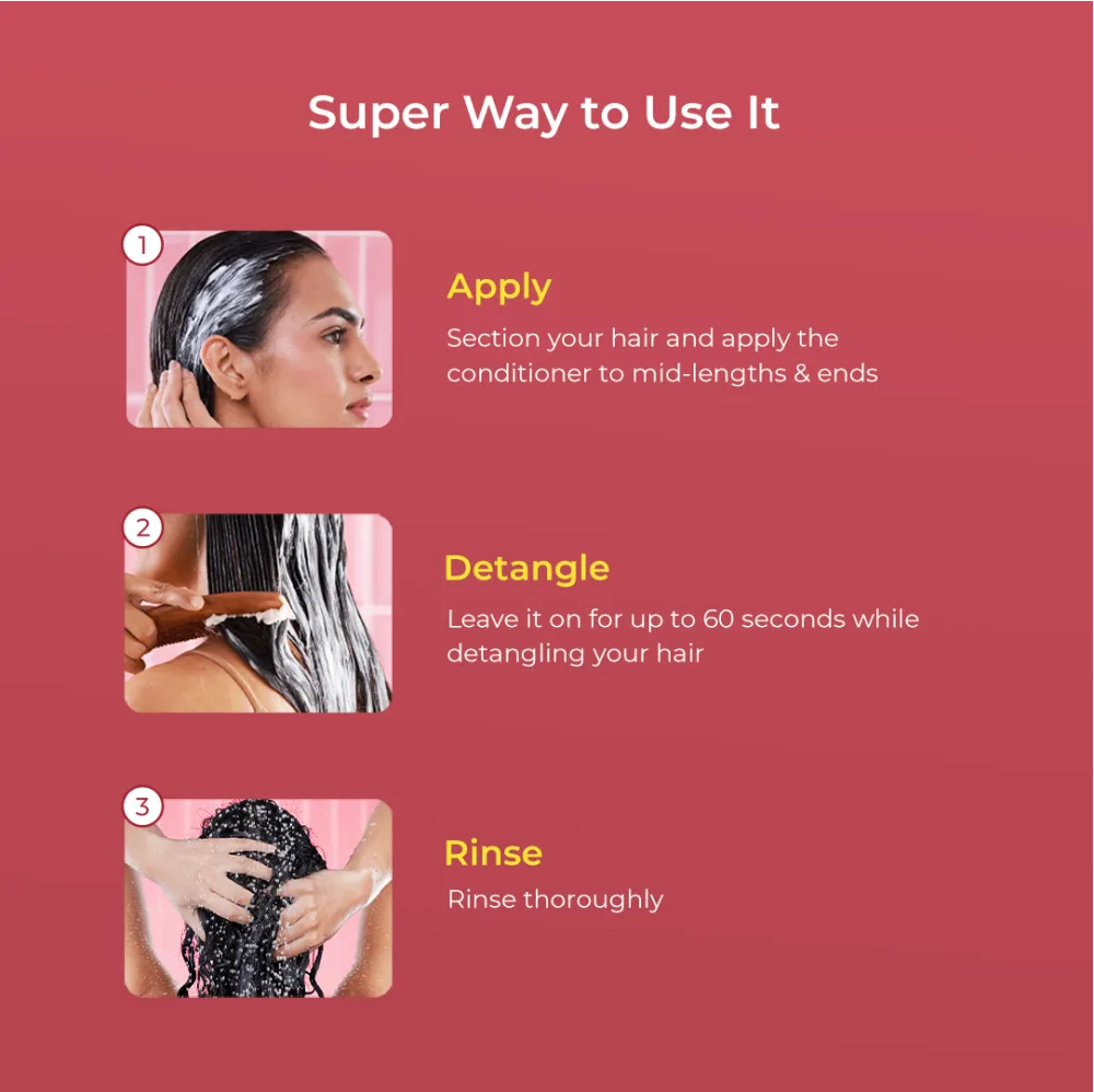 Vegan Keratin & Rice Water Super Conditioner» for Dry, Frizzy & Damaged Hair - 200ml 200ml