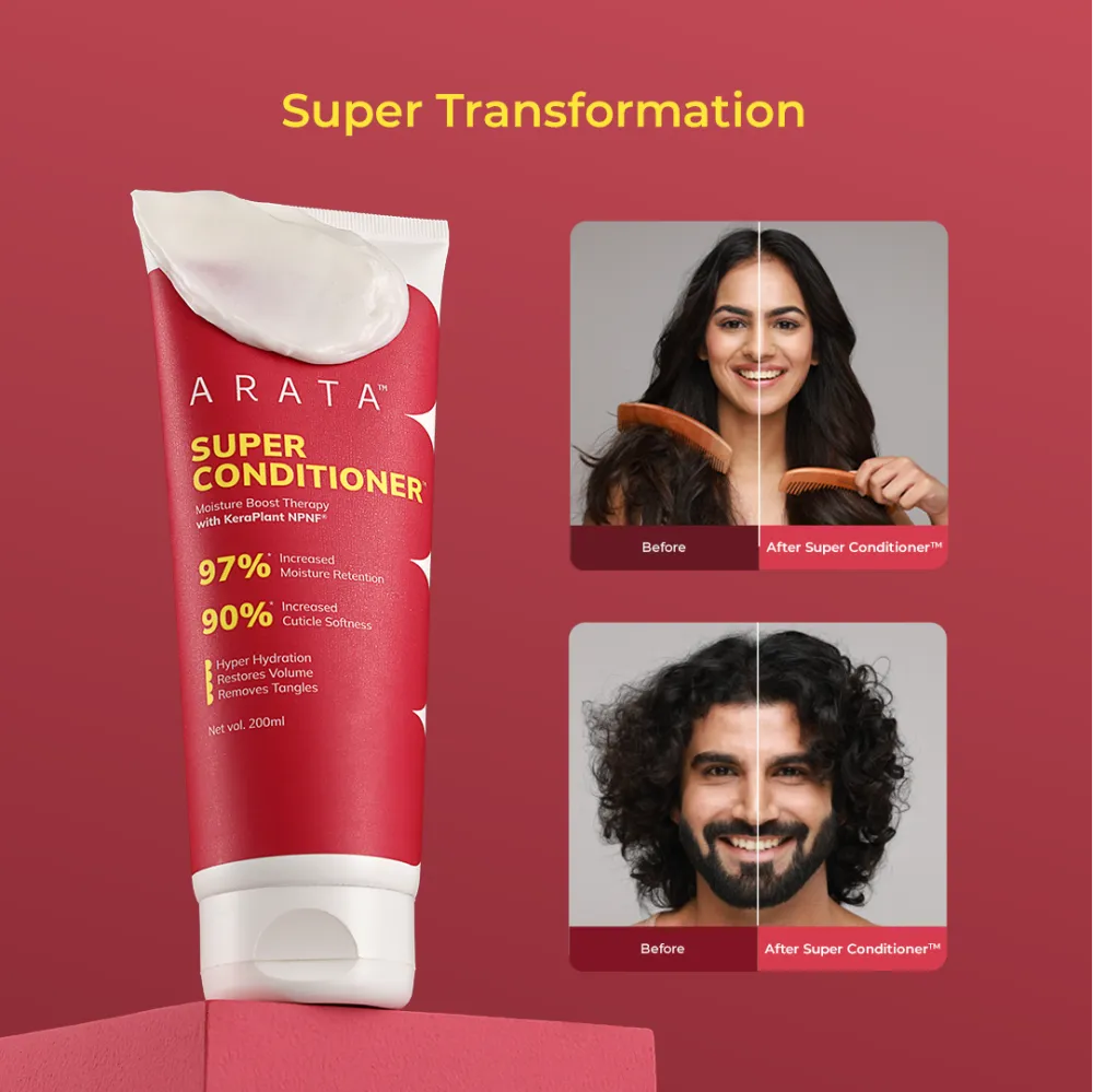 Vegan Keratin & Rice Water Super Conditioner» for Dry, Frizzy & Damaged Hair - 200ml 200ml