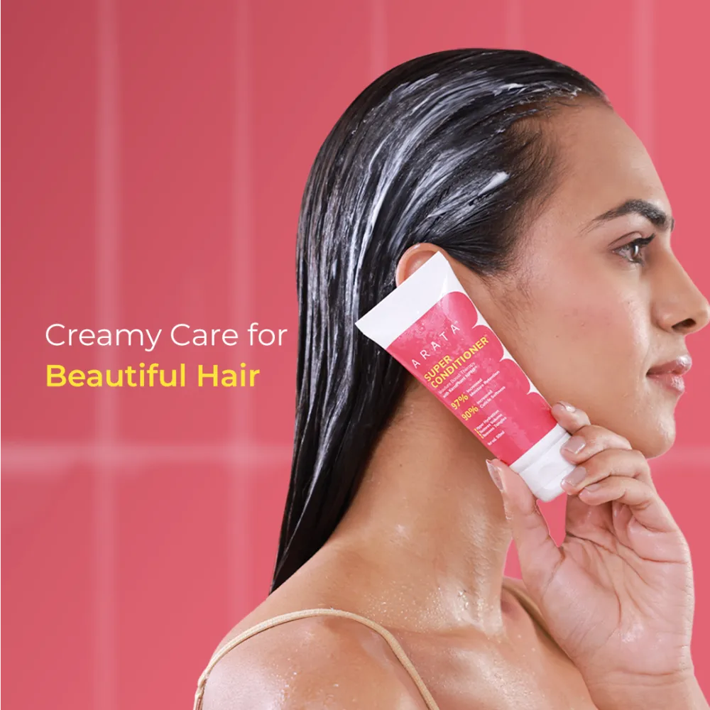Vegan Keratin & Rice Water Super Conditioner for Dry, Frizzy & Damaged Hair - 50ml 50ml
