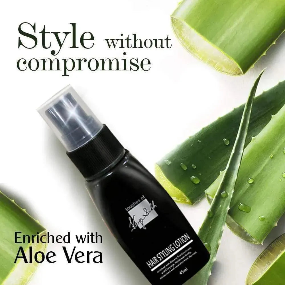 Hair Styling Lotion for Studio Styling Shaping Strong Hold & Nourishment with Frankincense & Clary Sage 45ml