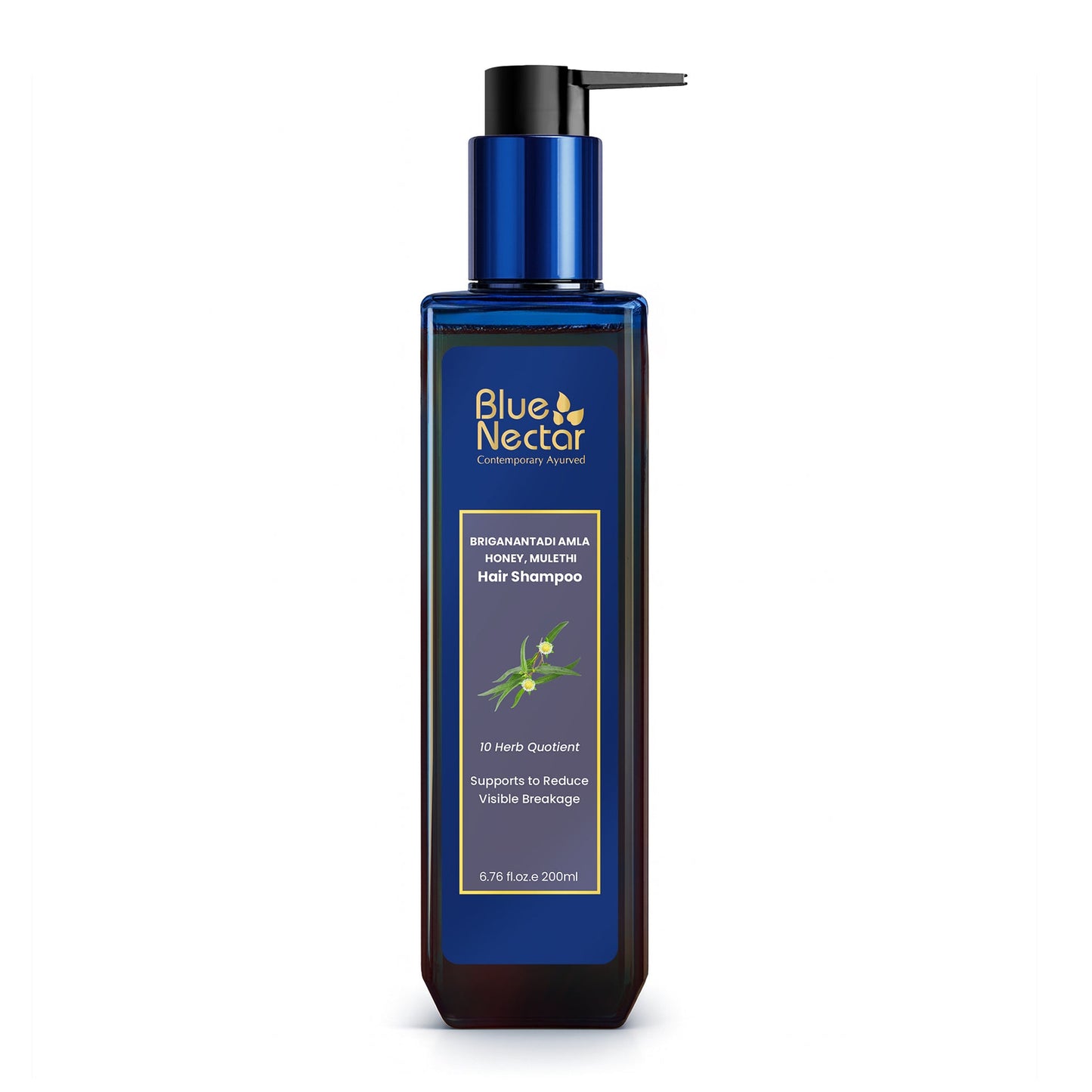 Briganantadi Amla, Honey and Mulethi Hair Fall Control Shampoo (10 Herbs, 200 ml) 200ml