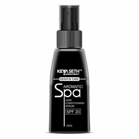 Keratin Care Hair Conditioning Serum SPF 20 After Straightening & Smoothening for Flexible Strong & Manageable Hair with Essential Oil for Men & Women 42ml