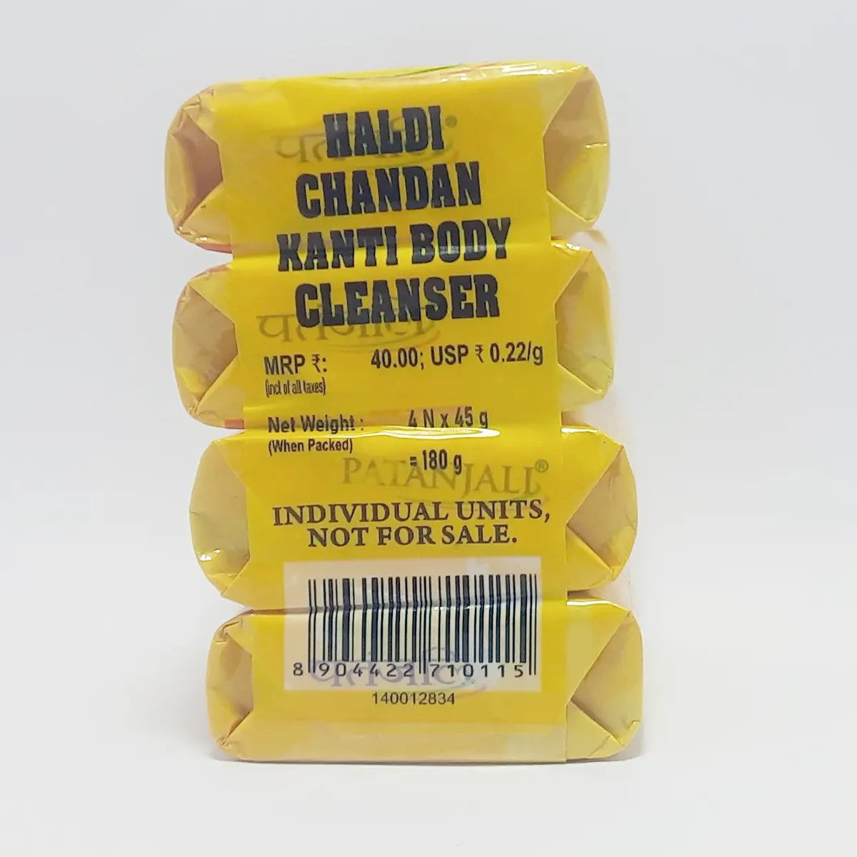 Patanjali Haldi Chandan Kanti Body Cleanser - Pack of 4