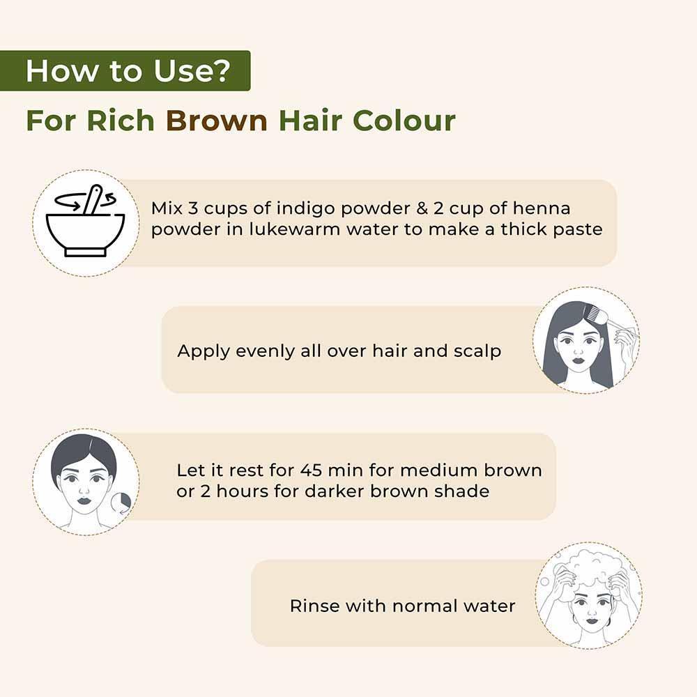 Amla Powder, Herbal Henna and Indigo Powder Combo